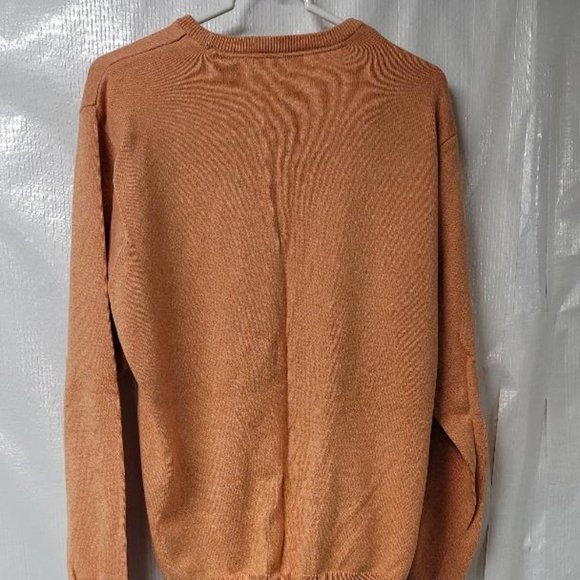 Mens Izod Crew Neck Sweater- Size Large, Orange - Picture 2 of 6